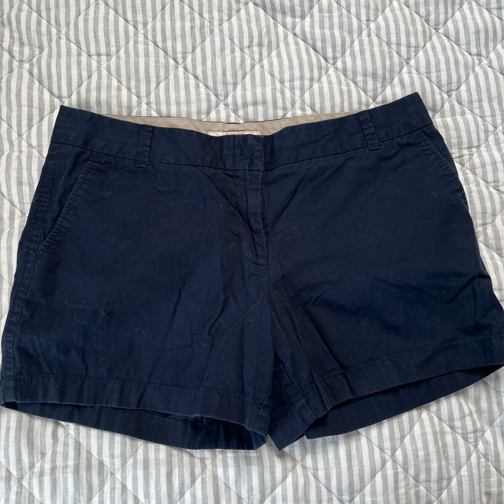 J. Crew Blue Chino Shorts Classic Cotton 12